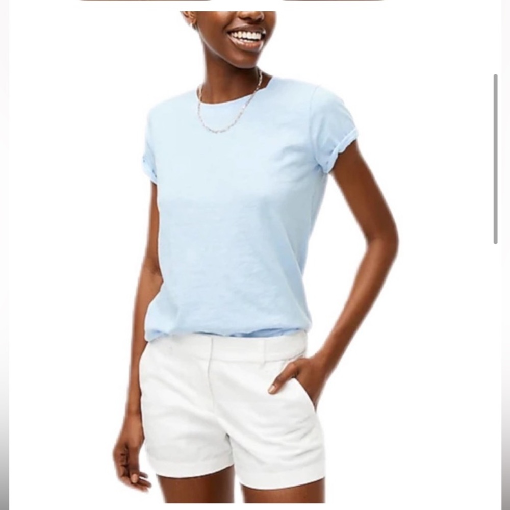 J. Crew 3 1/2" White Cotton Shorts Size 2 New with Tags